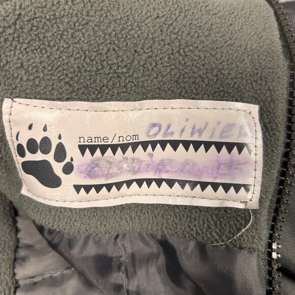 Cherokee Snow Bib Fleece Overall One-Piece Jumpsuit Charcoal Toddler's Size 4T - Picture 5 of 8